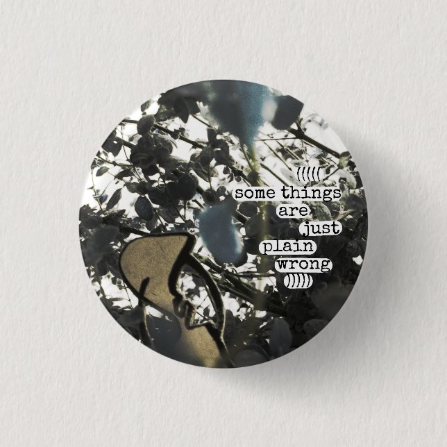 some things are just plain wrong 3 cm round badge (Front)