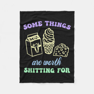 Some Things Are Worth Ting For Funny Apparel  Fleece Blanket