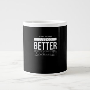 Some Things Just Go Better Together Vintage Style  Large Coffee Mug
