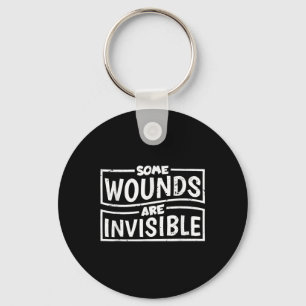 Some Wounds Are Invisible, Mental Health Awareness Key Ring