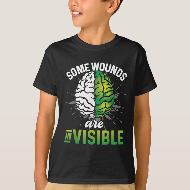 Some Wounds Are Invisible Mental Health Awareness  T-Shirt (Front)