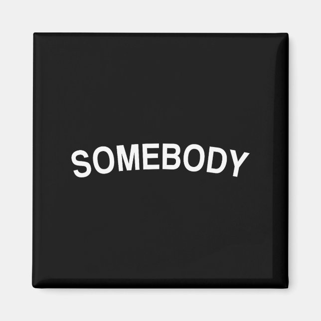 Somebody husband romantic couples wedding day gift magnet (Front)