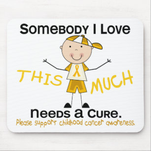 Somebody I Love - Childhood Cancer (Boy) Mouse Pad