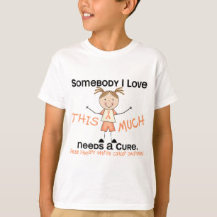 Somebody I Love - Uterine Cancer (Girl) T-Shirt