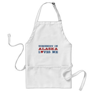 Somebody In Alaska Loves Me Standard Apron