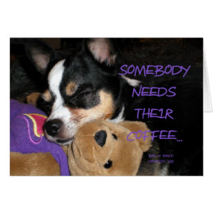 Somebody Needs Coffee Chihuahua Dog