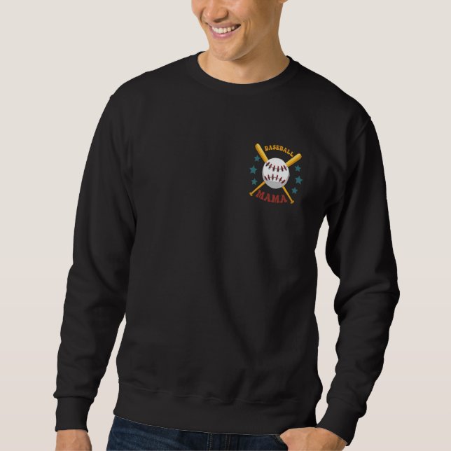 Somebody s Loudmouth Baseball Mama Mothers Day Bot Sweatshirt (Front)