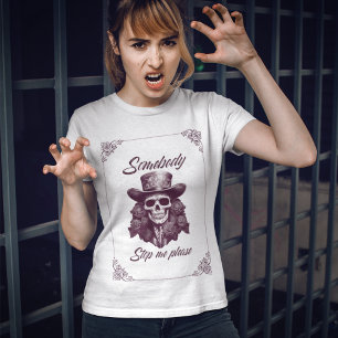 Somebody stop me please, vintage halloween T-Shirt