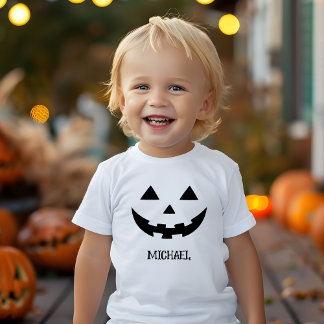 Somebodys Feral Child Cute Custom Name Halloween Toddler T-Shirt