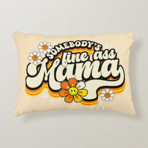 Somebody's fine Mama retro Decorative Cushion