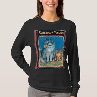 Somebody's Pussies Vintange by Artist Louis Wain T-Shirt
