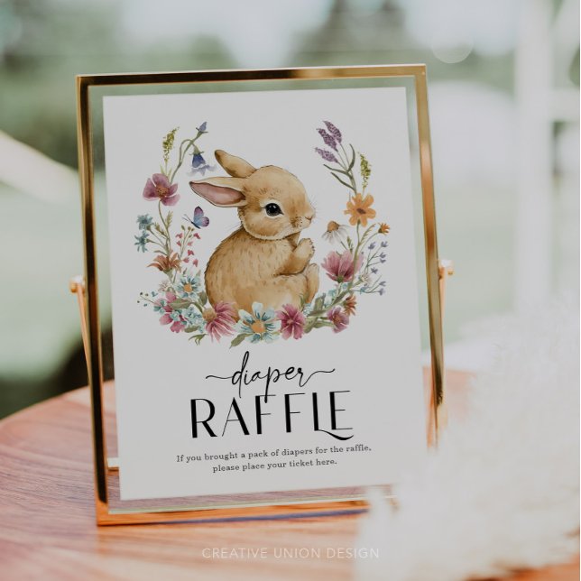 Somebunny Baby Shower Diaper Raffle Sign (Creator Uploaded)