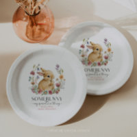 Somebunny Baby Shower Wildflower Paper Plates