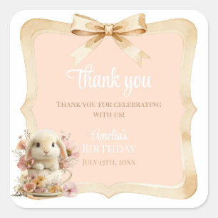 Somebunny is Turning One Favor Stickers