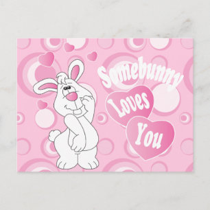 Somebunny Love You Bunny Postcard