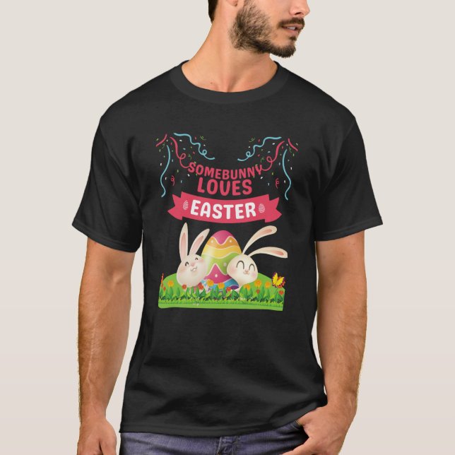 SOMEBUNNY LOVES EASTER EASTER BUNNY CHILDREN T-Shirt (Front)