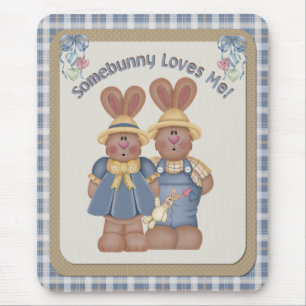 Somebunny Loves Me - Mousepad