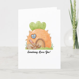 Somebunny Loves You Easter Greeting Card