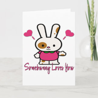 Somebunny Loves You/Me Holiday Card