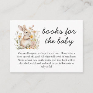 Somebunny Special Books For Baby SpringBaby Shower Enclosure Card