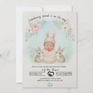 Somebunny Special Is on the Way – Baby Shower  Invitation