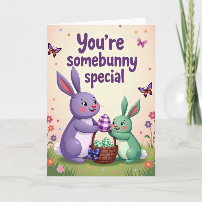 Somebunny Special Springtime Card (Front)