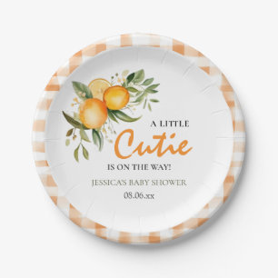 Somebunny Special Wildflowers Spring Baby Shower Paper Plate