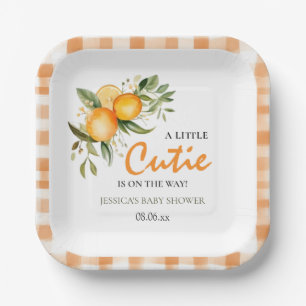 Somebunny Special Wildflowers Spring Baby Shower  Paper Plate