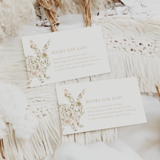 Somebunny Spring Easter Floral Books for Baby Enclosure Card (Creator Uploaded)