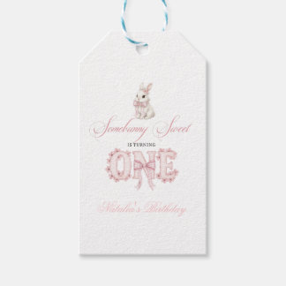 Somebunny Sweet 1st Birthday Spring Floral Invitat Gift Tags