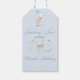 Somebunny Sweet 1st Birthday Spring Floral Invitat Gift Tags