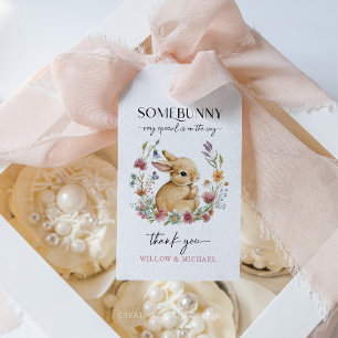 Somebunny Wildflower Baby Shower Thank You Tags