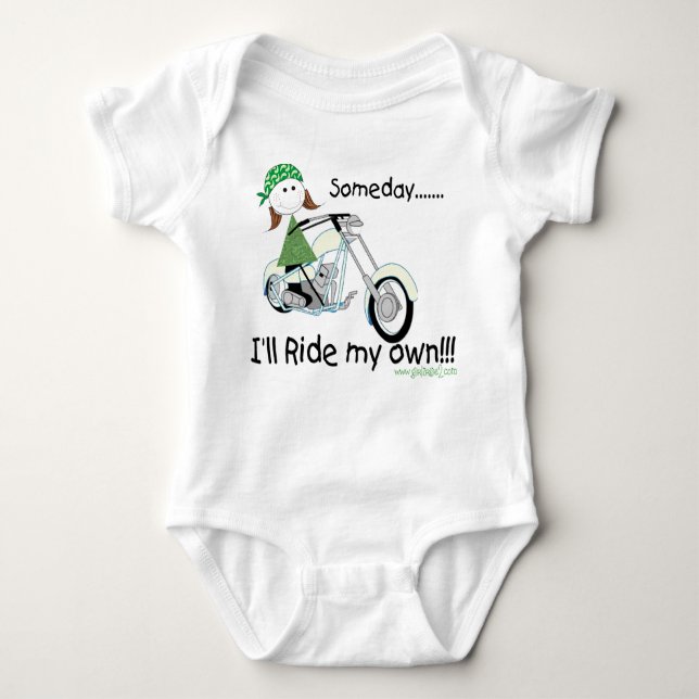 Someday I'll Ride My Own (Infant Baby Bodysuit (Front)