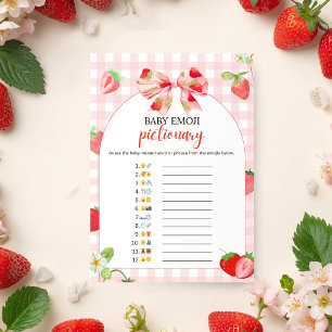 Someone Berry Sweet Baby Emoji Pictionary Invitation