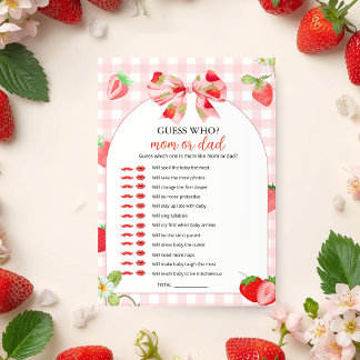 Someone Berry Sweet Baby Shower | Guess Who Invitation