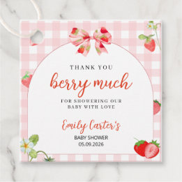 Someone Berry Sweet Baby Shower Invitation Favour Tags
