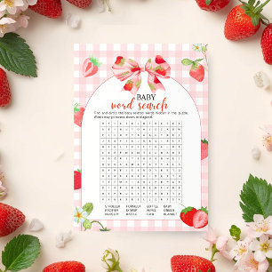 Someone Berry Sweet Baby Word Search Game Invitation