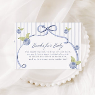 Someone Berry Sweet Blue Books for Baby Enclosure Card