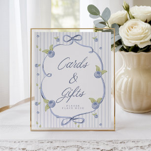 Someone Berry Sweet Blue Cards & Gifts Blueberry Poster