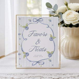 Someone Berry Sweet Blue Favours & Treats Blueberr Poster