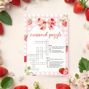 Someone Berry Sweet Crossword Puzzle Invitation
