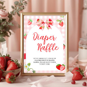 Someone Berry Sweet    Diaper Raffle Table Sign