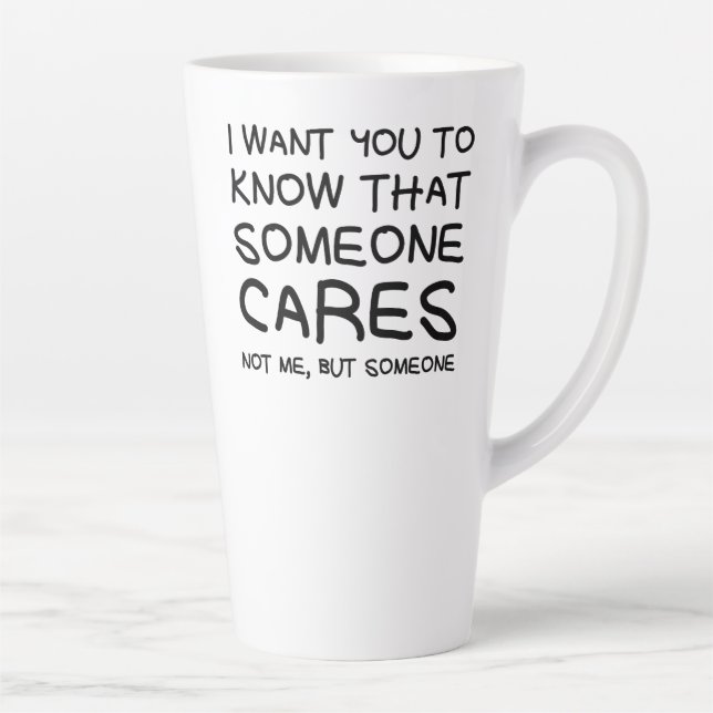 "Someone cares" latte mug (Right)