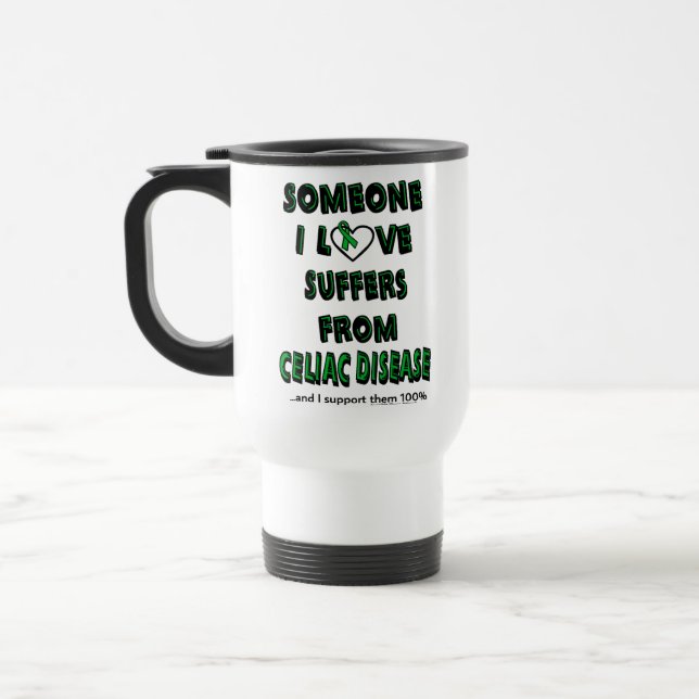Someone I Love...Celiac  Travel Mug (Left)