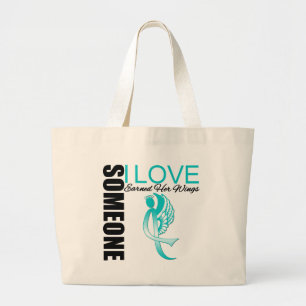 Someone I Love Earned Her Wings Large Tote Bag