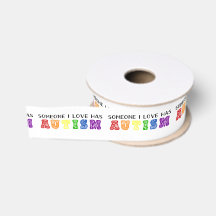 Someone I Love Has Autism Ribbon