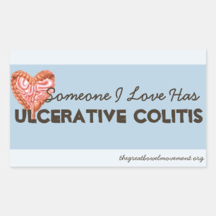 Someone I Love Has Colitis Rectangular Sticker