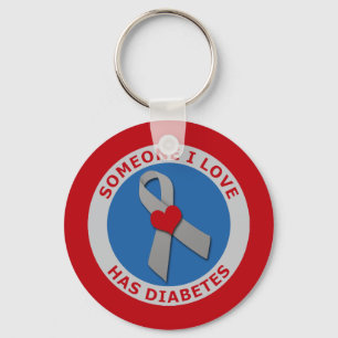 Someone I Love Has Diabetes Key Ring