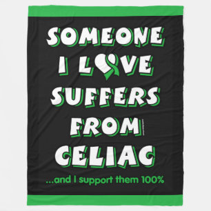Someone I Love/Words...Celiac Fleece Blanket