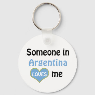 Someone in Argentina Loves me Key Ring